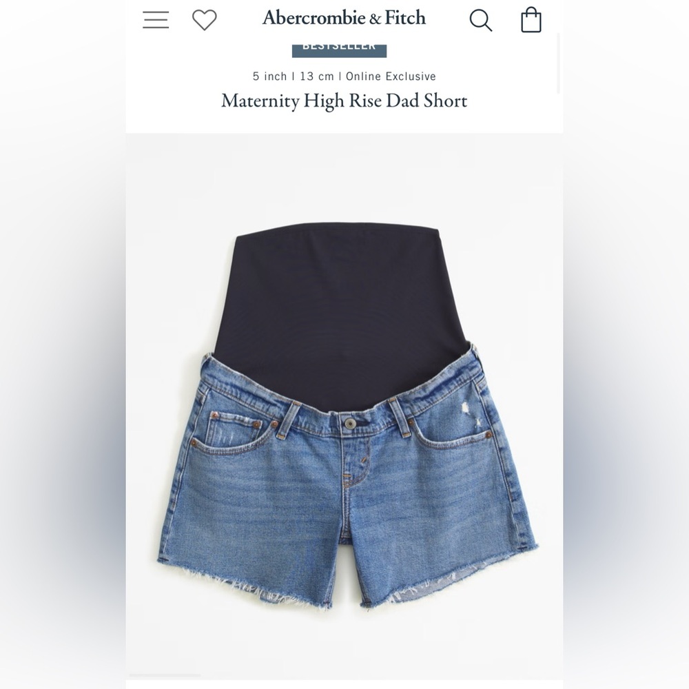 Maternity High Rise Dad Short